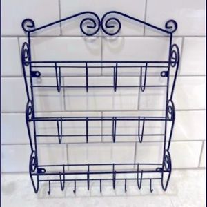 Hanging drop zone organizer, mail slot, dog leash holder